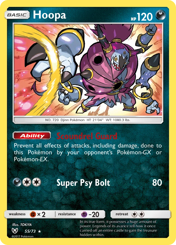 Hoopa 55 card from Shining Legends