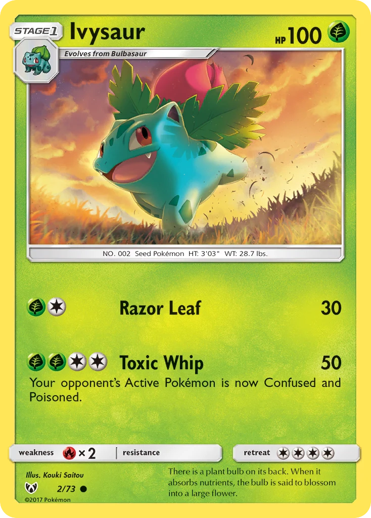 Ivysaur 2 card from Shining Legends