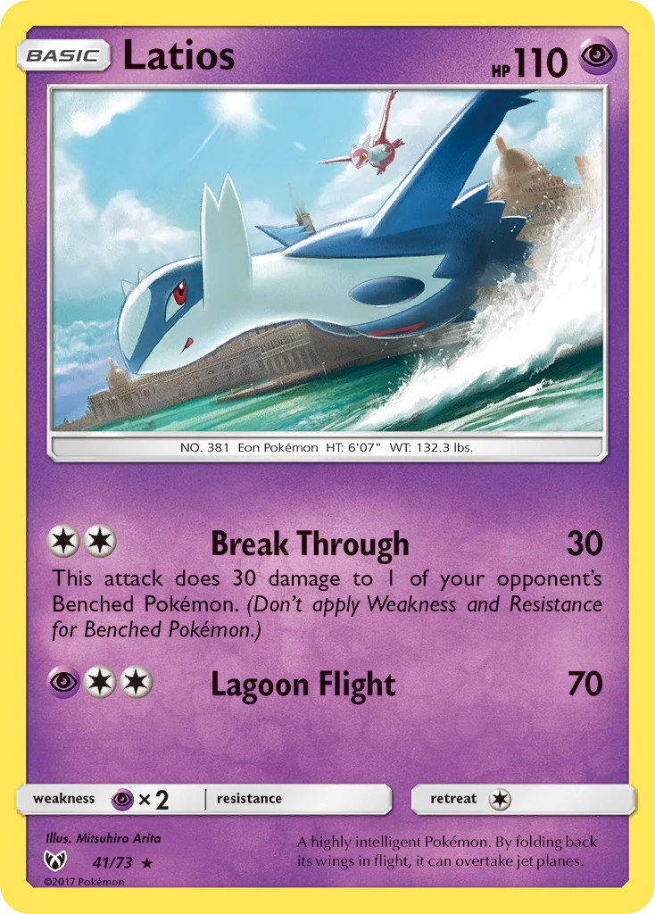 Latios 41 — Shining Legends 41, Holofoil finish