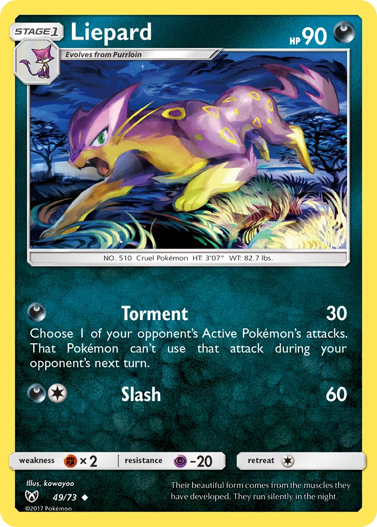 Liepard 49 card from Shining Legends