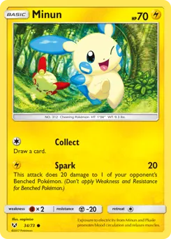 Minun 34 — Shining Legends