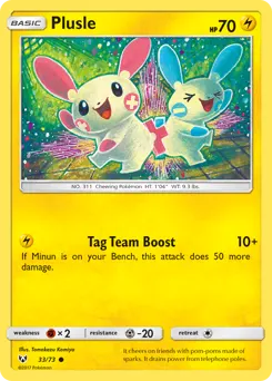 Plusle 33 — Shining Legends