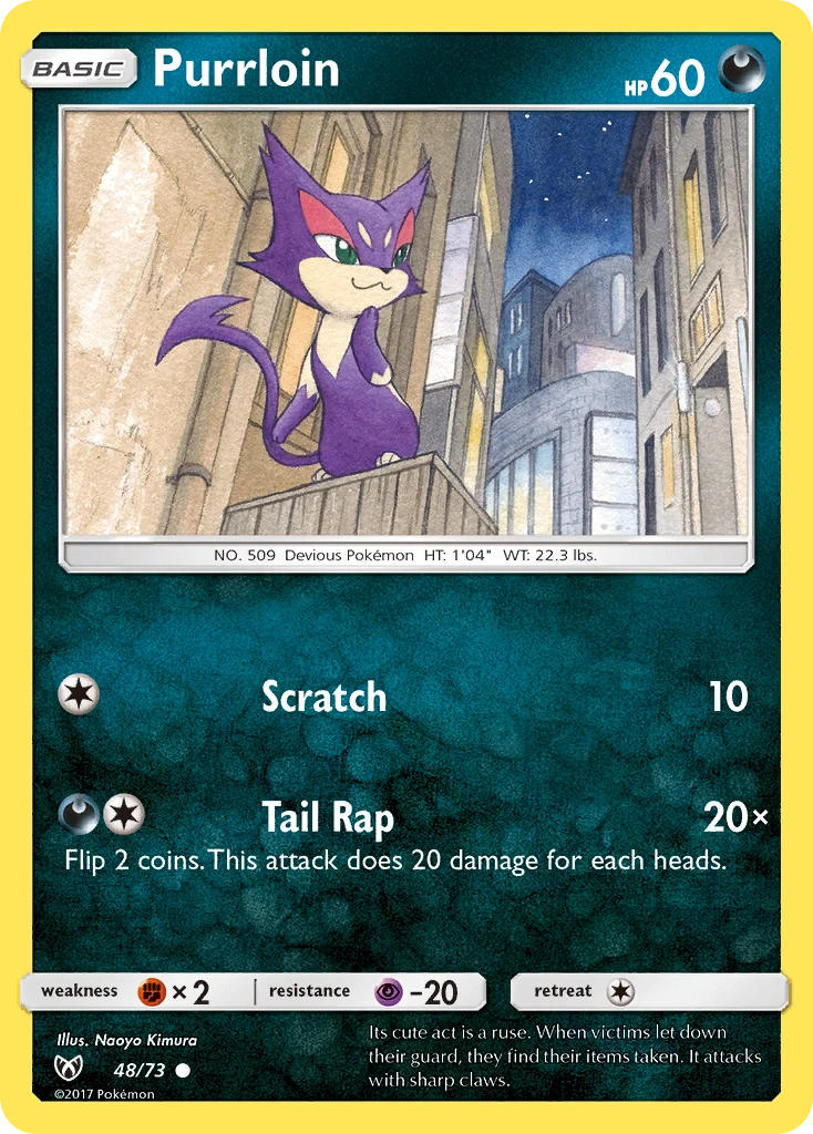Purrloin 48 — Shining Legends 48, Normal finish