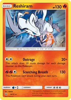 Reshiram 14 — Shining Legends