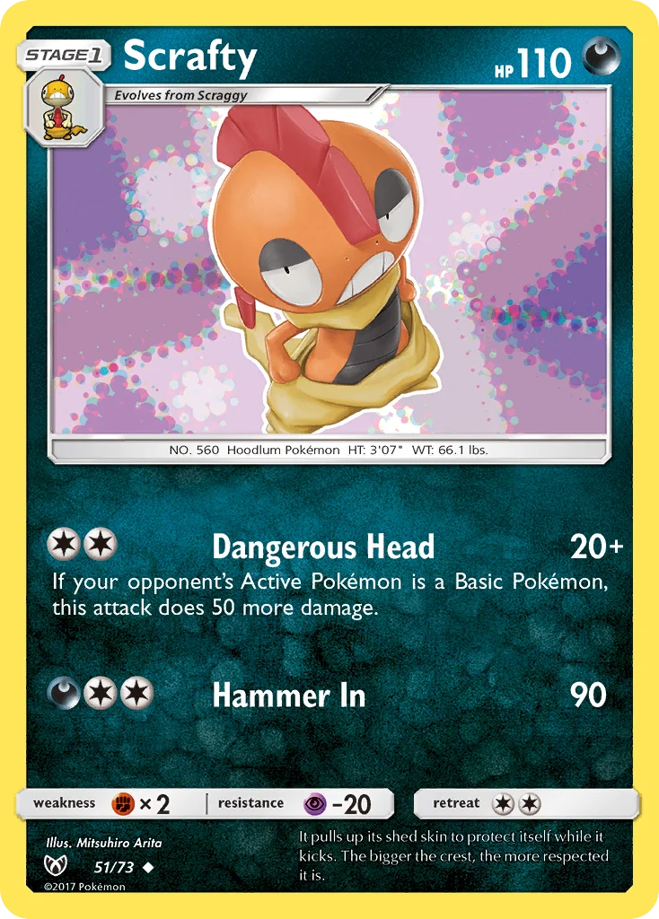 Scrafty 51 — Shining Legends 51, Normal finish