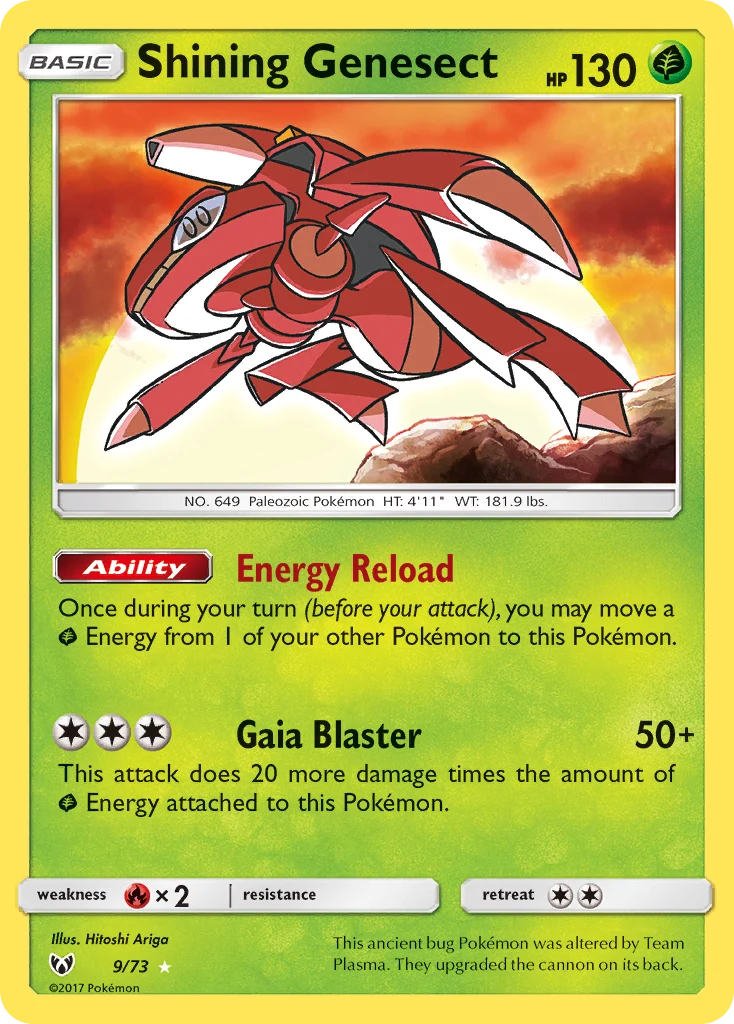 Shining Genesect 9 card from Shining Legends