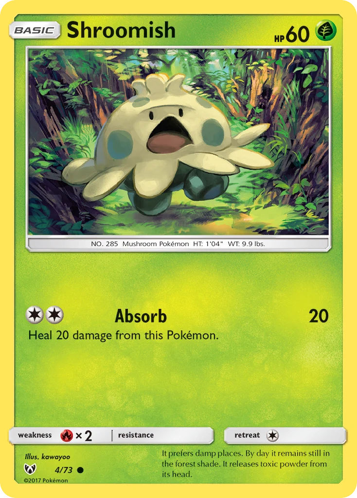 Shroomish 4 — Shining Legends 4, Normal finish