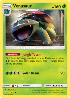Venusaur — Shining Legends #3