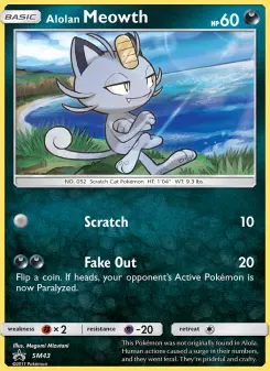 Alolan Meowth — SM Black Star Promos #SM43