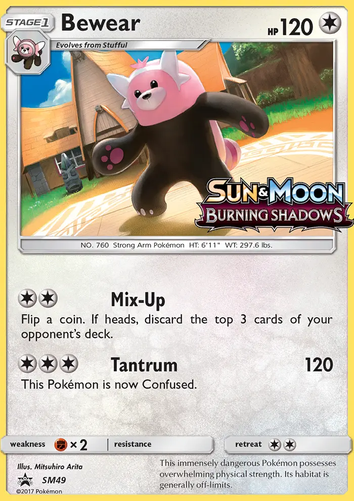 Bewear SM49 — SM Black Star Promos SM49, Holofoil finish
