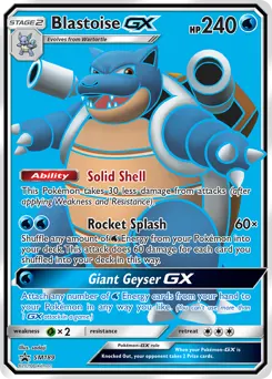 Blastoise-GX — SM Black Star Promos #SM189