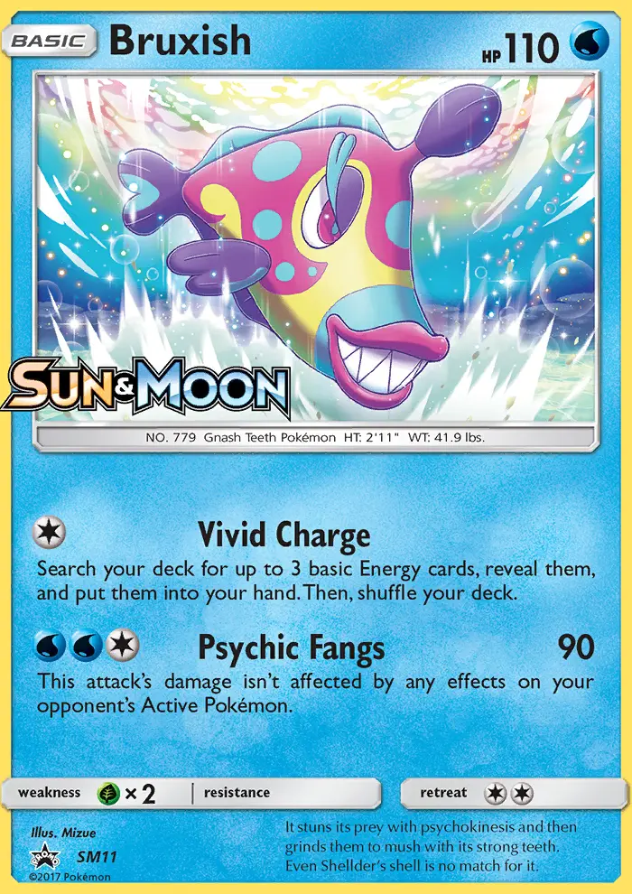 Bruxish SM11 — SM Black Star Promos SM11, Holofoil finish