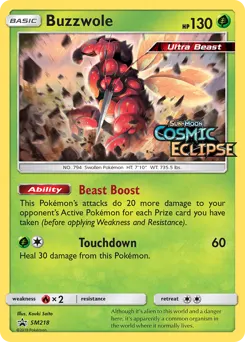 Buzzwole — SM Black Star Promos SM218