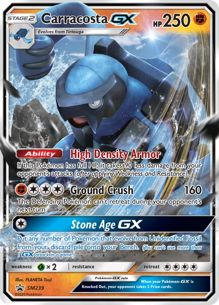 Carracosta-GX SM239 card from SM Black Star Promos