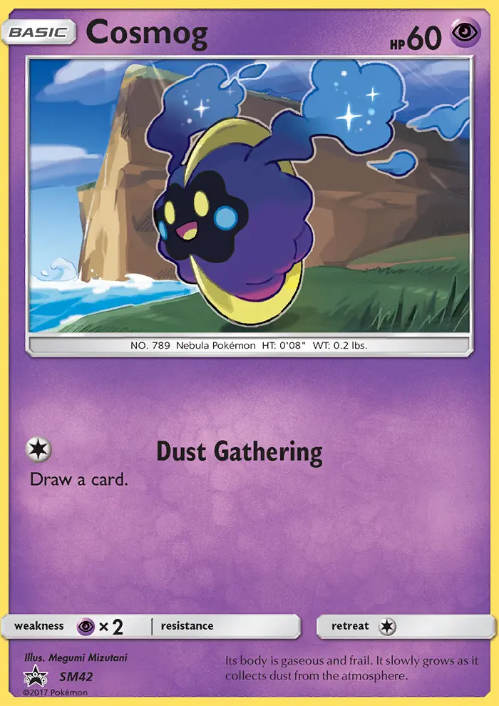 Cosmog SM42 — SM Black Star Promos SM42, Holofoil finish