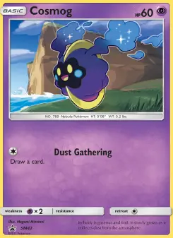 Cosmog SM42 — shown as an example of the Reverse Holofoil finish
