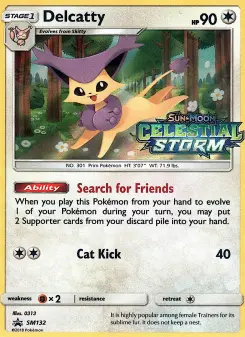 Delcatty SM132 — SM Black Star Promos
