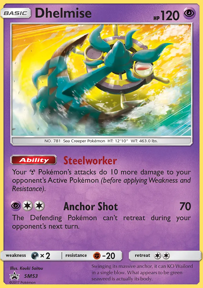 Dhelmise SM53 card from SM Black Star Promos