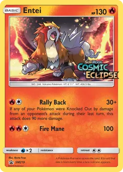Entei — SM Black Star Promos #SM219