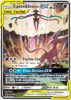 Espeon & Deoxys-GX — SM Black Star Promos #SM240