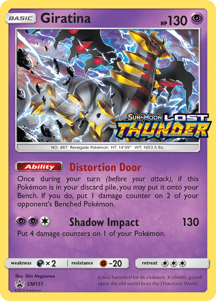 Giratina SM151 — SM Black Star Promos SM151, Holofoil finish
