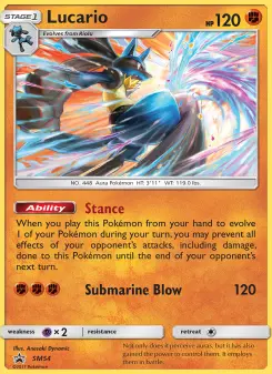 Lucario — SM Black Star Promos #SM54