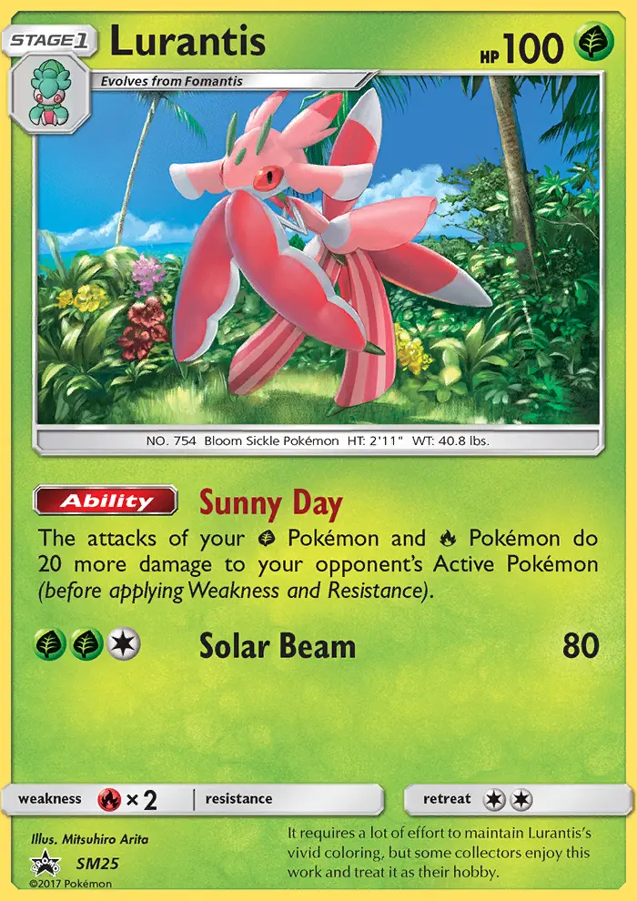 Lurantis SM25 card from SM Black Star Promos