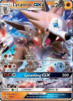 Lycanroc-GX — SM Black Star Promos #SM14