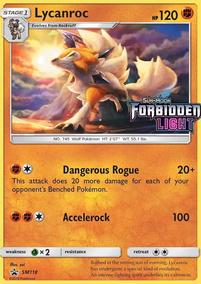 Lycanroc SM118 — the most expensive Lycanroc card