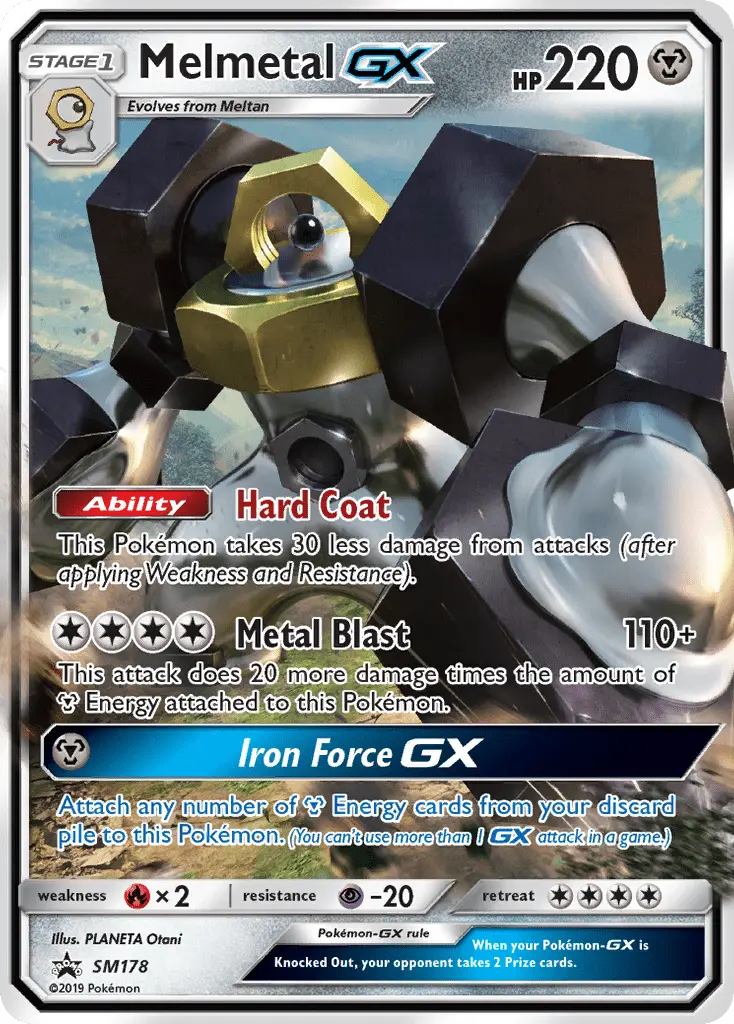 Melmetal-GX SM178 card from SM Black Star Promos