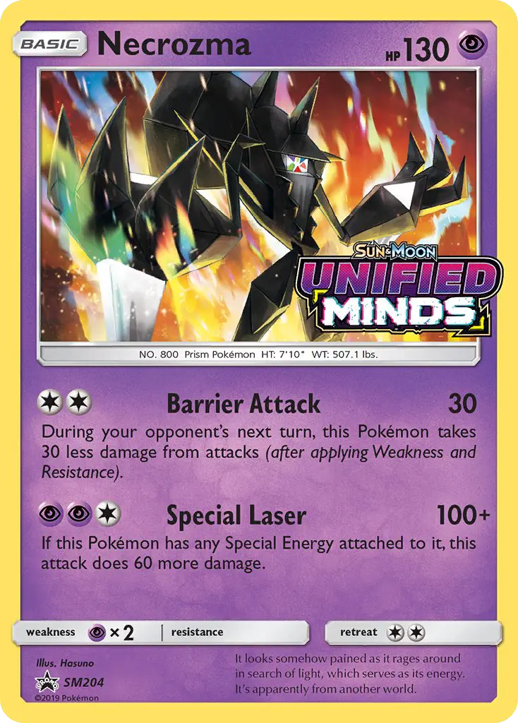 Necrozma SM204 — SM Black Star Promos SM204, Holofoil finish