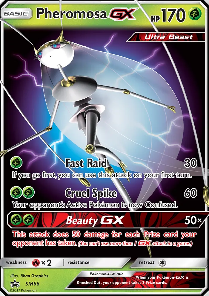 Pheromosa-GX SM66 — SM Black Star Promos SM66, Holofoil finish