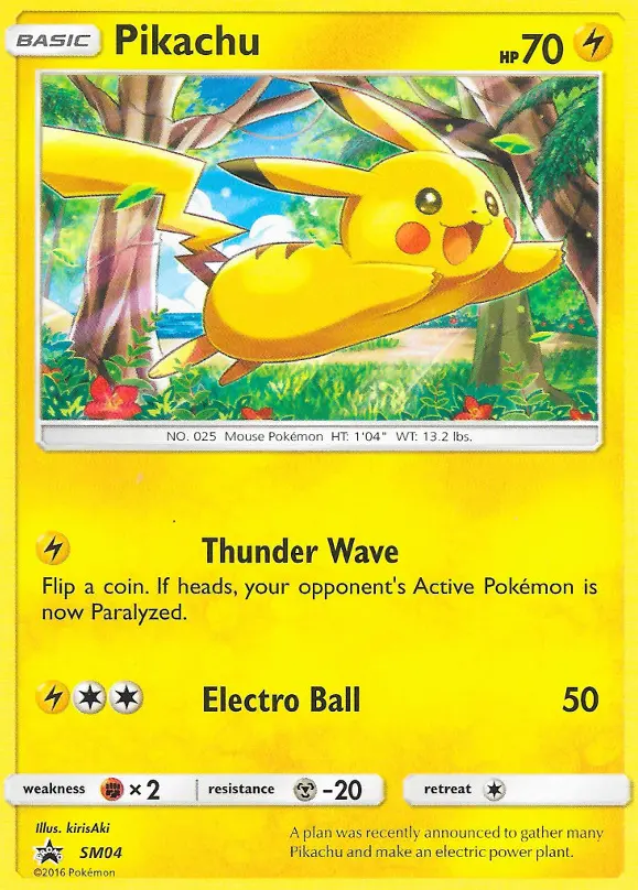 Pikachu SM04 — SM Black Star Promos SM04, Holofoil finish