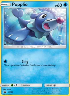 Popplio SM03 — SM Black Star Promos