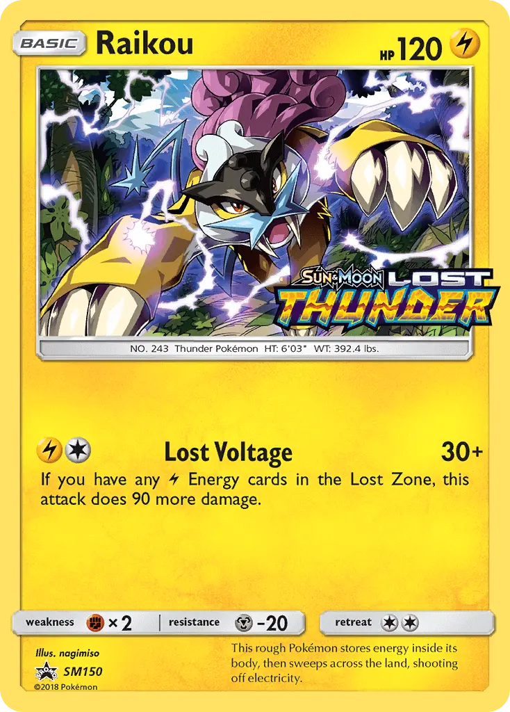 Raikou SM150 card from SM Black Star Promos