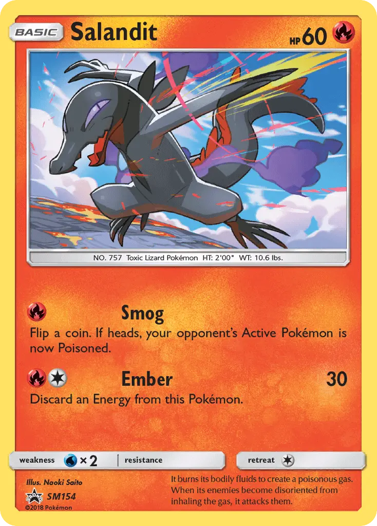 Salandit SM154 card from SM Black Star Promos