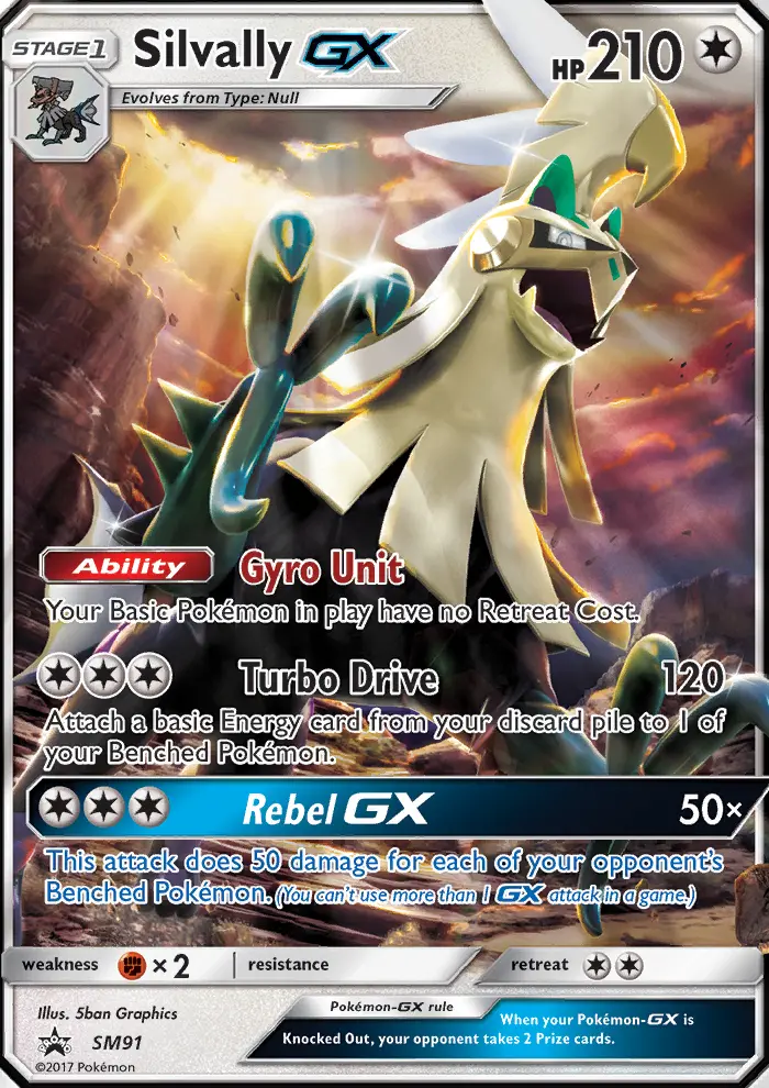 Silvally-GX SM91 card from SM Black Star Promos