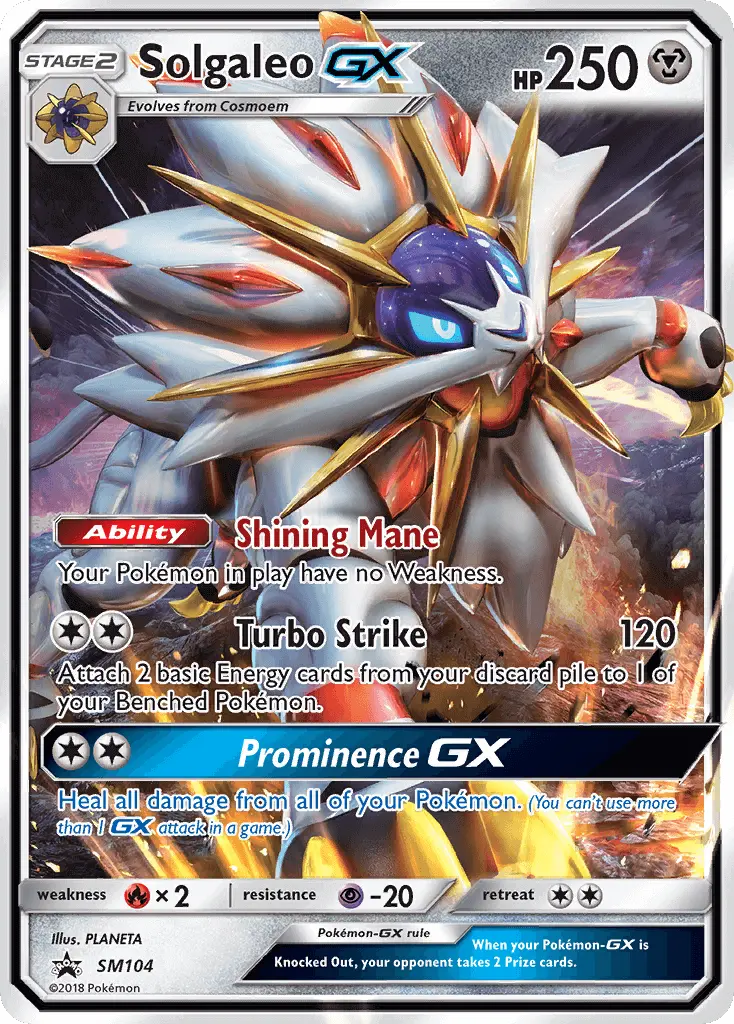 Solgaleo-GX SM104 — SM Black Star Promos SM104, Holofoil finish