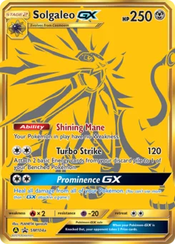 Solgaleo-GX SM104a — SM Black Star Promos