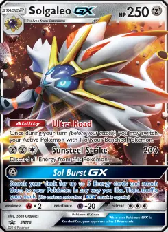 Solgaleo-GX SM16 — SM Black Star Promos