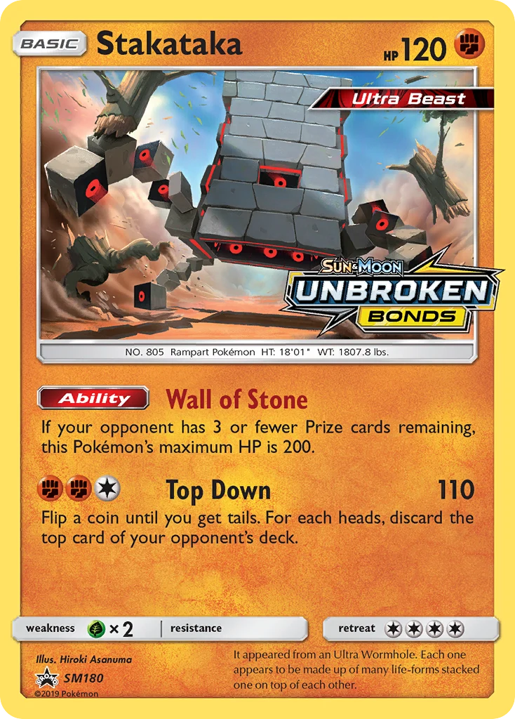 Stakataka SM180 — SM Black Star Promos SM180, Holofoil finish