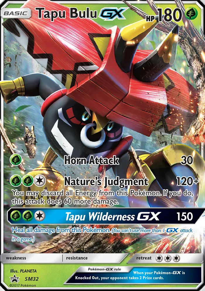 Tapu Bulu-GX SM32 — SM Black Star Promos SM32, Holofoil finish