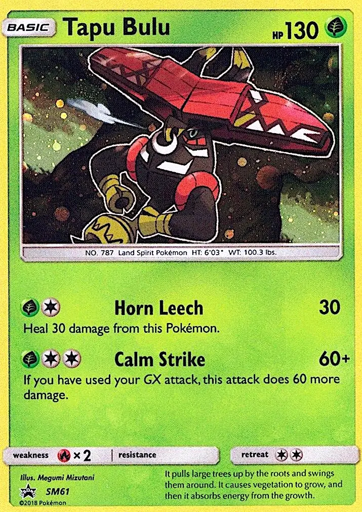 Tapu Bulu SM61 — SM Black Star Promos SM61, Holofoil finish