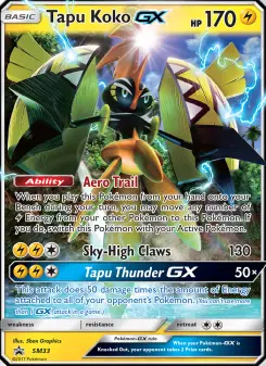 Tapu Koko-GX — SM Black Star Promos #SM33
