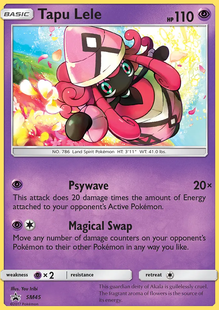 Tapu Lele SM45 card from SM Black Star Promos