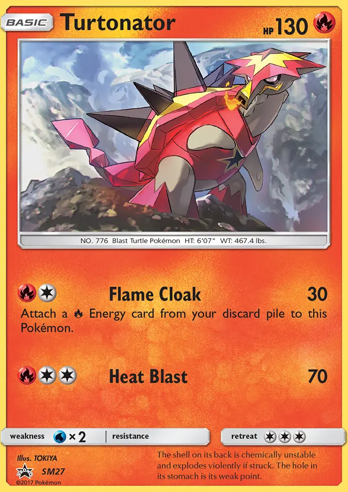 Turtonator SM27 card from SM Black Star Promos
