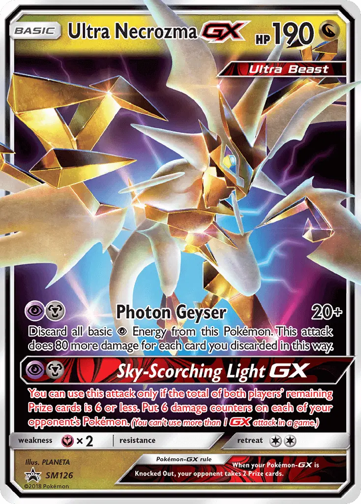 Ultra Necrozma-GX SM126 — SM Black Star Promos SM126, Holofoil finish