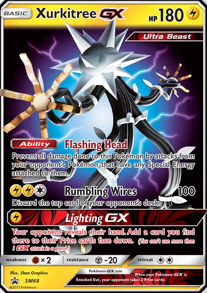 Xurkitree-GX SM68 card from SM Black Star Promos