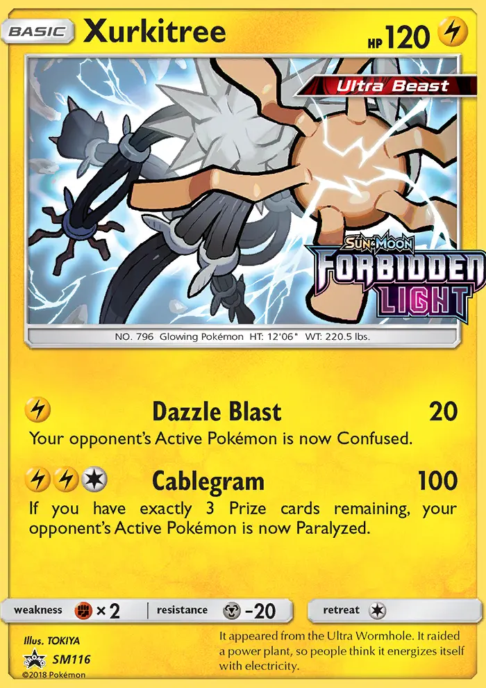 Xurkitree SM116 — SM Black Star Promos SM116, Holofoil finish