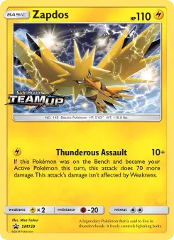 Zapdos — SM Black Star Promos SM159